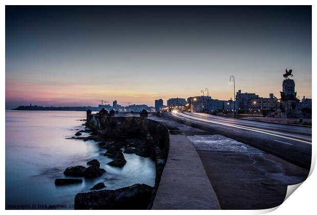 Dawn over Havana, Cuba Print by Dirk Seyfried