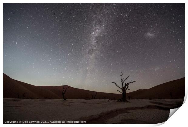 Deadvlei and The Milky Way Print by Dirk Seyfried
