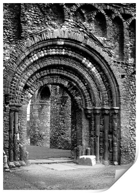 St Botolph's Priory, Colchester, Essex, England Print by David Bigwood