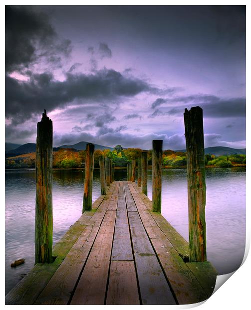 Derwentwater, Lake District, Cumbria, England Print by David Bigwood