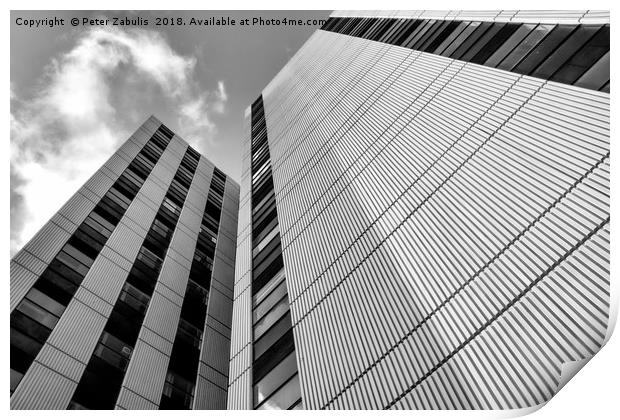 Tall Lines Print by Peter Zabulis