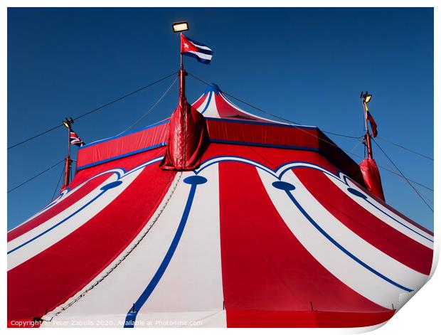 The Big Top Print by Peter Zabulis