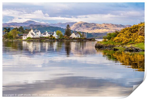 Plockton, Scotland.  Print by geoff shoults