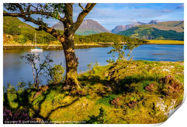 Late Summer on Loch Leven Print by geoff shoults