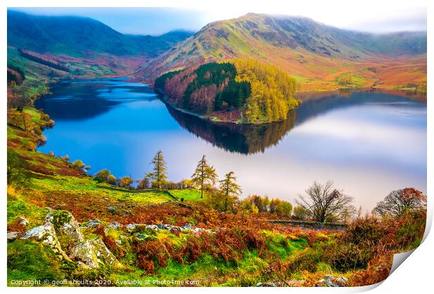 Early morning, Haweswater Print by geoff shoults