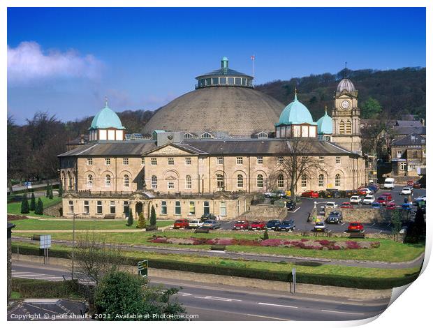 Devonshire Dome, Buxton Print by geoff shoults