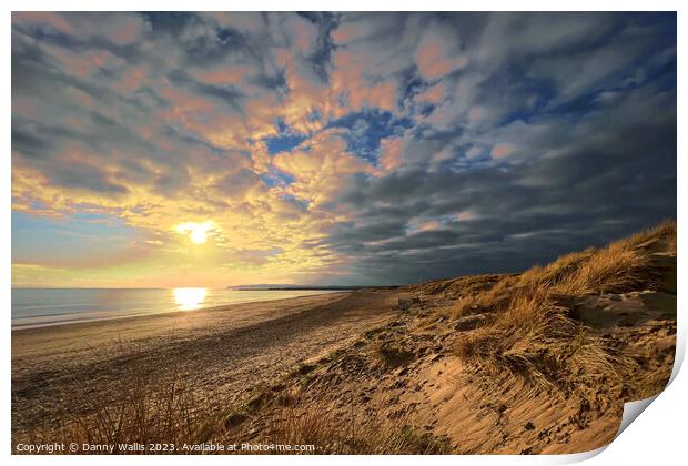 Camber Sands: A Dramatic Sunset Print by Danny Wallis