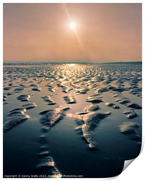 Low Tide at Camber Sands Print by Danny Wallis