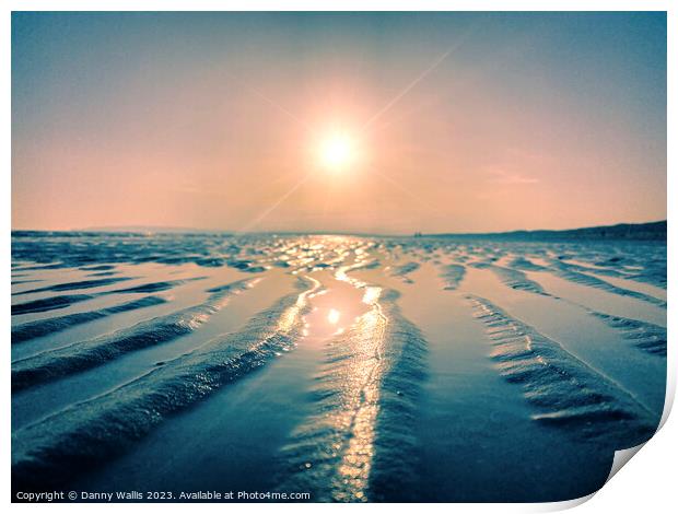 Sand Grooves at Camber Sands Print by Danny Wallis
