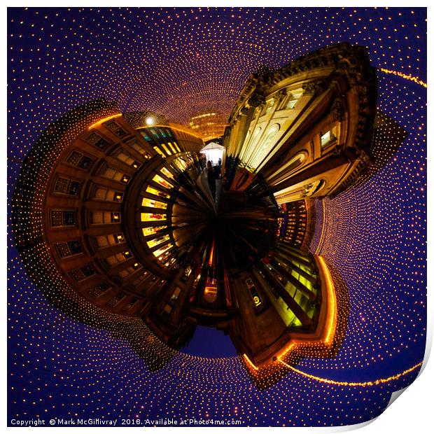 Glasgow Little Planet 2 Print by Mark McGillivray