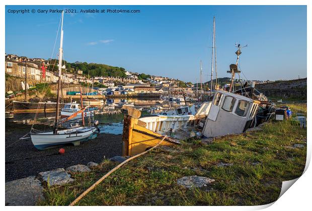 Newlyn Harbour Print by Gary Parker
