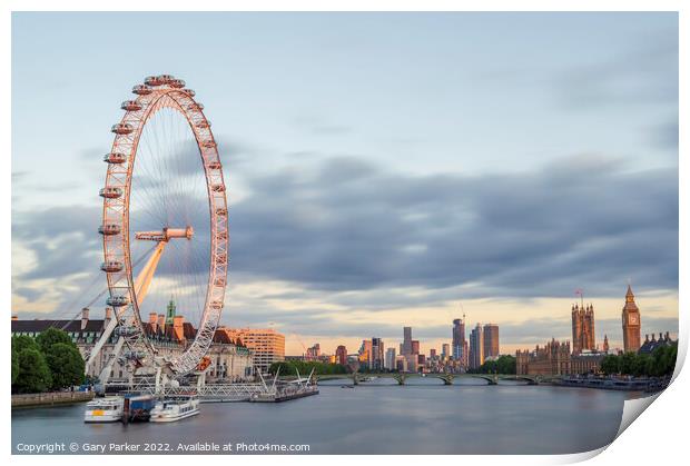 The London Eye Print by Gary Parker