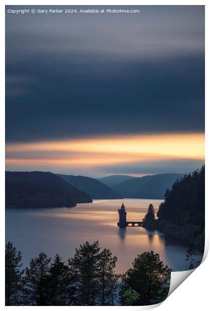 Lake Vyrnwy, Mid Wales Print by Gary Parker