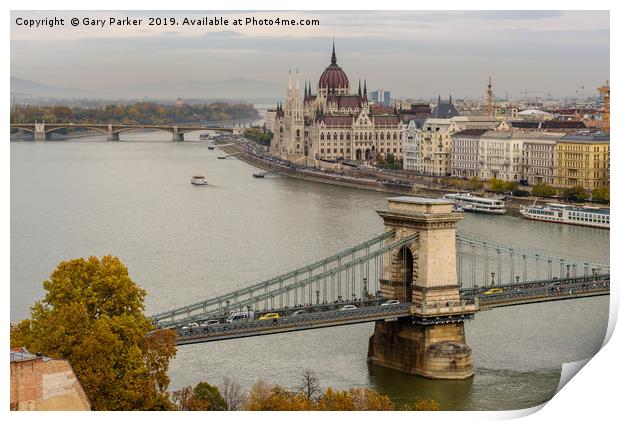 Hungarian Parliament, Budapest Print by Gary Parker