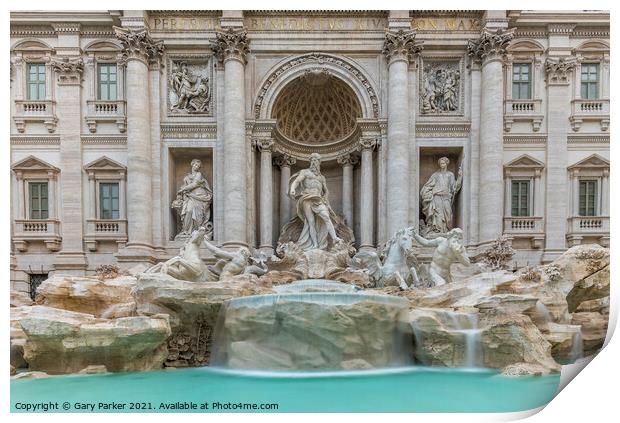 Trevi Fountain Print by Gary Parker