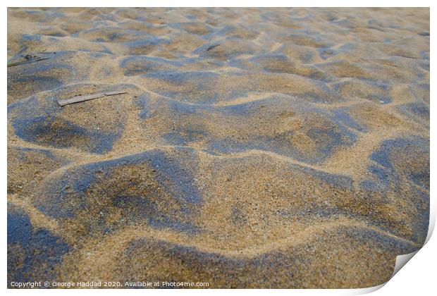 Sand Shapes Print by George Haddad