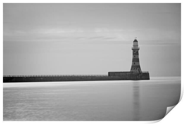 Roker Pier and Lighthouse Print by Rob Cole
