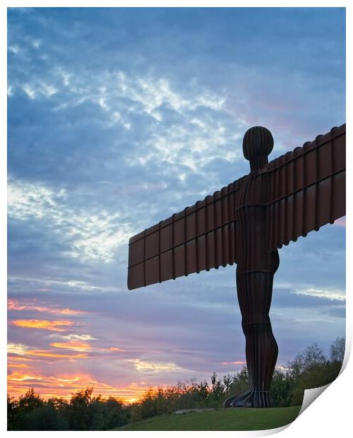 Iconic Angel of the North Print by Rob Cole