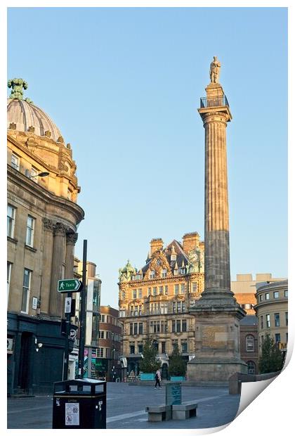Grey's Monument, Newcastle upon Tyne Print by Rob Cole