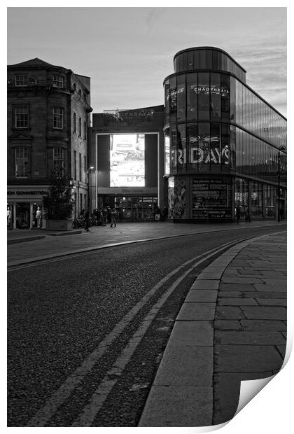 City Centre Lights, Newcastle Print by Rob Cole