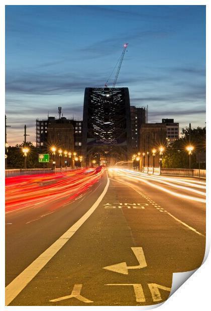 Tyne Bridge at Dusk A Breathtaking Display of Moti Print by Rob Cole