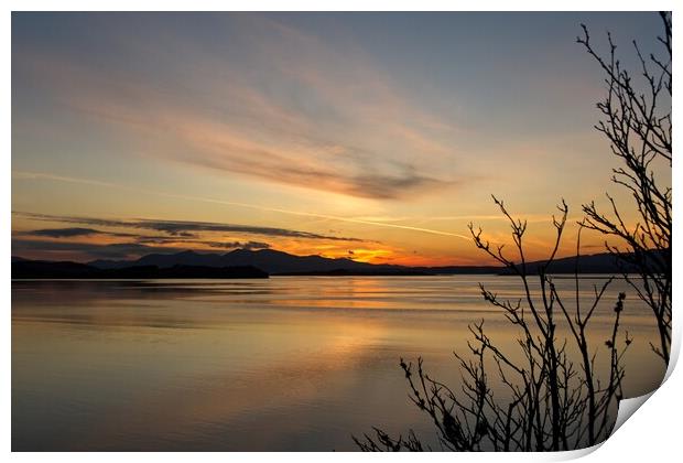 Majestic Scottish Sunset Print by Rob Cole