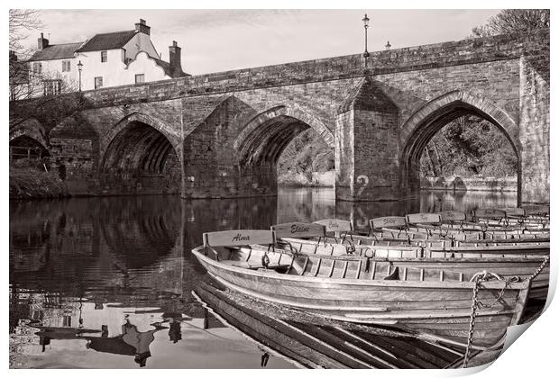 Elvet Bridge, Durham City Print by Rob Cole