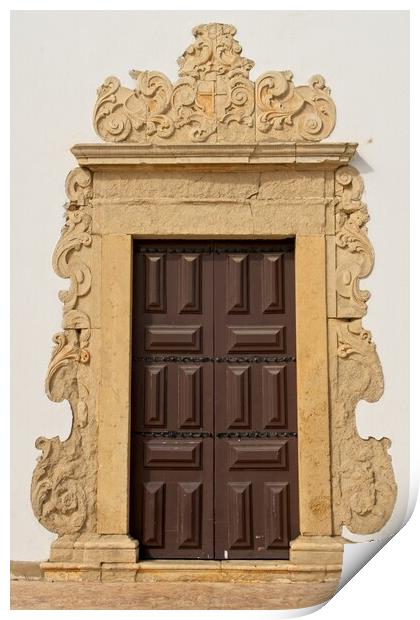 Albufeira Old Town Door Print by Rob Cole