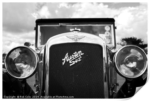 Classic Vintage Austin Six Motor Car Print by Rob Cole