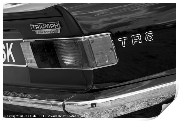 Vintage Triumph TR6 Timeless Elegance Print by Rob Cole