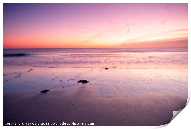 Seaburn Beach Sunrise Print by Rob Cole