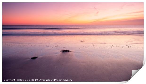 Seaburn Beach Sunrise Print by Rob Cole