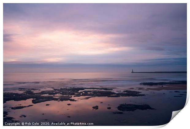 Majestic Sunrise over Seaburn Coastline Print by Rob Cole
