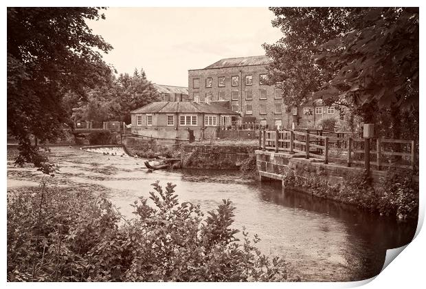 Boar's Head Mills, Darley Abbey, Derwent Valley, D Print by Rob Cole
