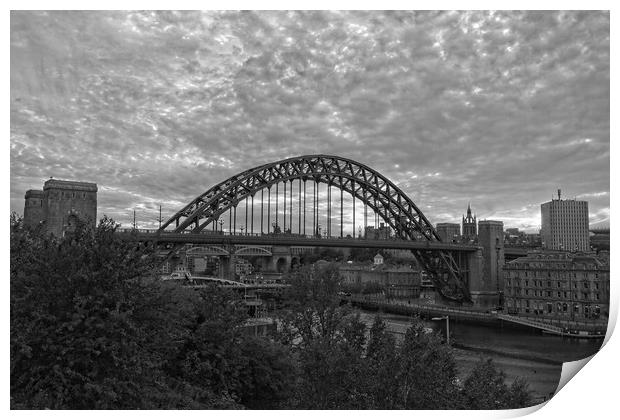 Tyne Bridge Sunset Newcastle-Gateshead Print by Rob Cole