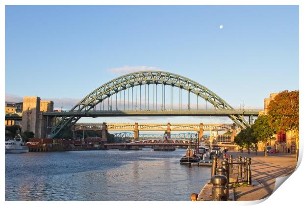 Newcastle Tyne Bridges Print by Rob Cole