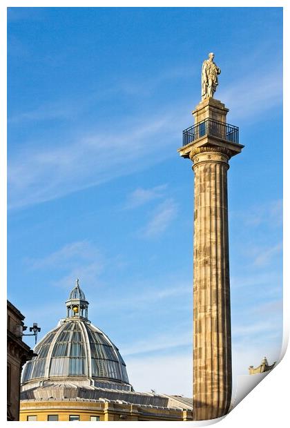 Greys Monument, Newcastle Upon Tyne Print by Rob Cole