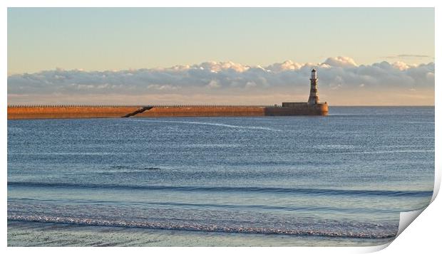 Roker Pier and Lighthouse Print by Rob Cole