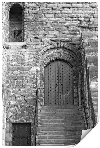 Castle Keep Door, Newcastle Print by Rob Cole