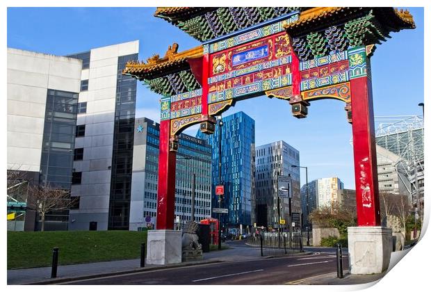 Vibrant Chinatown Entrance Print by Rob Cole