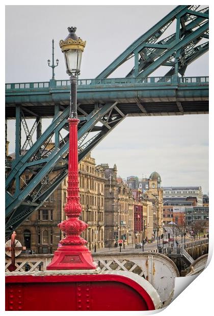Newcastles Iconic Bridges Print by Rob Cole
