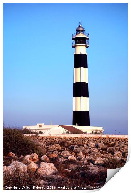 Lighthouse Print by Gwil Roberts