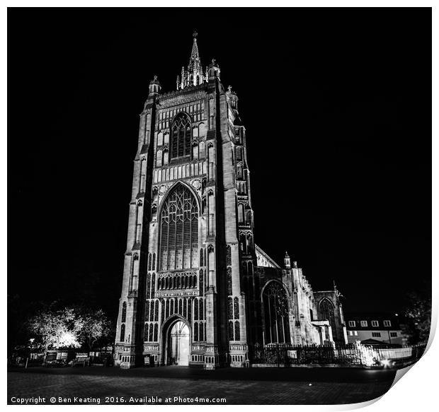 Norwich at Night Print by Ben Keating
