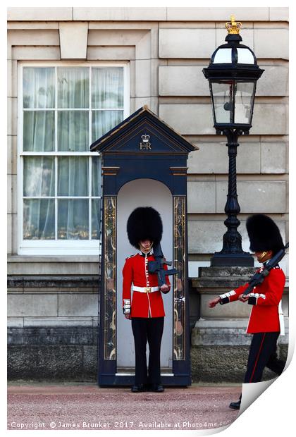 Changing of the Guard London Print by James Brunker