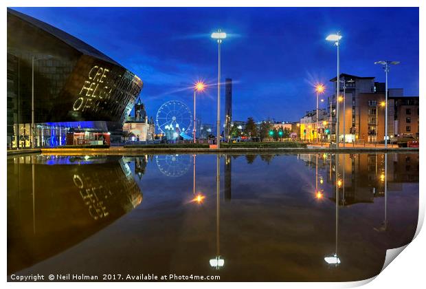 Wales Millennium Centre, Cardiff Print by Neil Holman