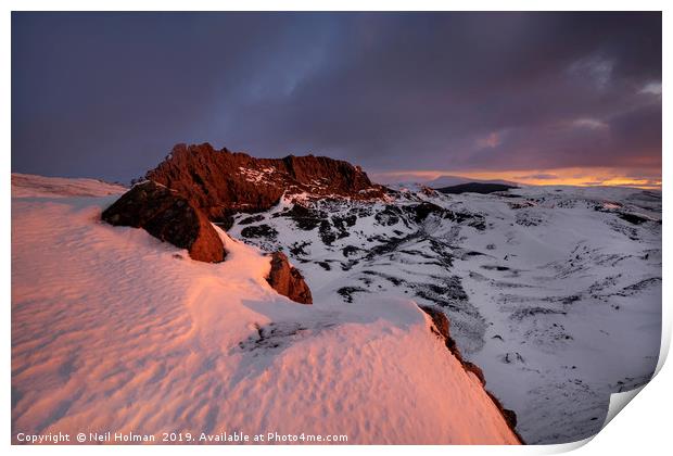 The Sleeping Giant ( Cribarth ) Brecon Beacons Print by Neil Holman