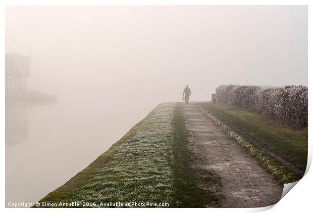 Man In The Mist Print by Simon Annable
