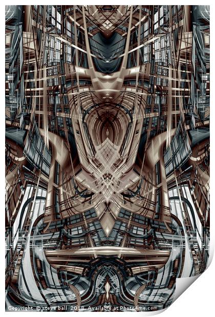 Fantasy architecture Print by steve ball
