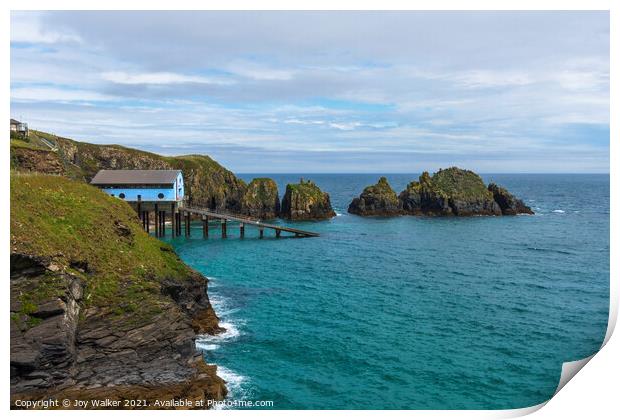 RNLI Padstow Lifeboat station, Cornwall, UK Print by Joy Walker