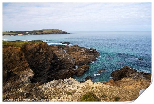 Harlyn Bay, Cornwall, England, UK Print by Joy Walker